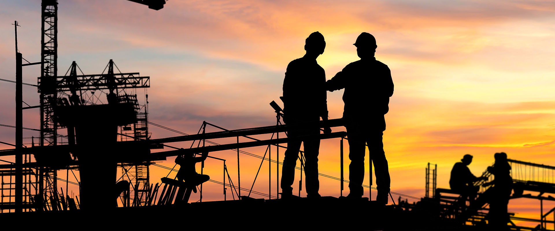 Construction crew on a job site